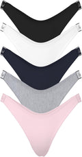 Victoria's Secret PINK Women's Cotton Logo Thong Underwear Pack