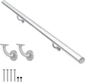 2FT Modern Aluminum Handrail Set - Sleek, Rust-Free Support