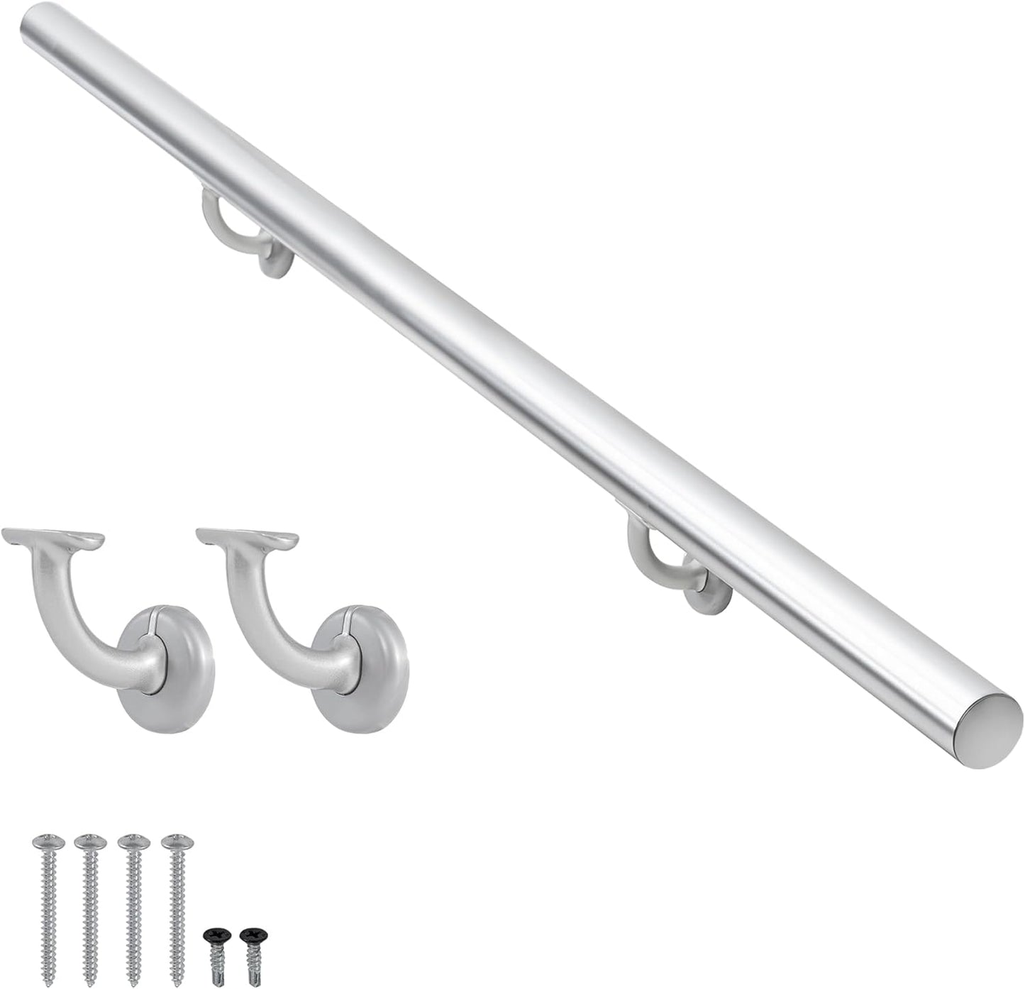 2FT Modern Aluminum Handrail Set for Indoor and Outdoor Use