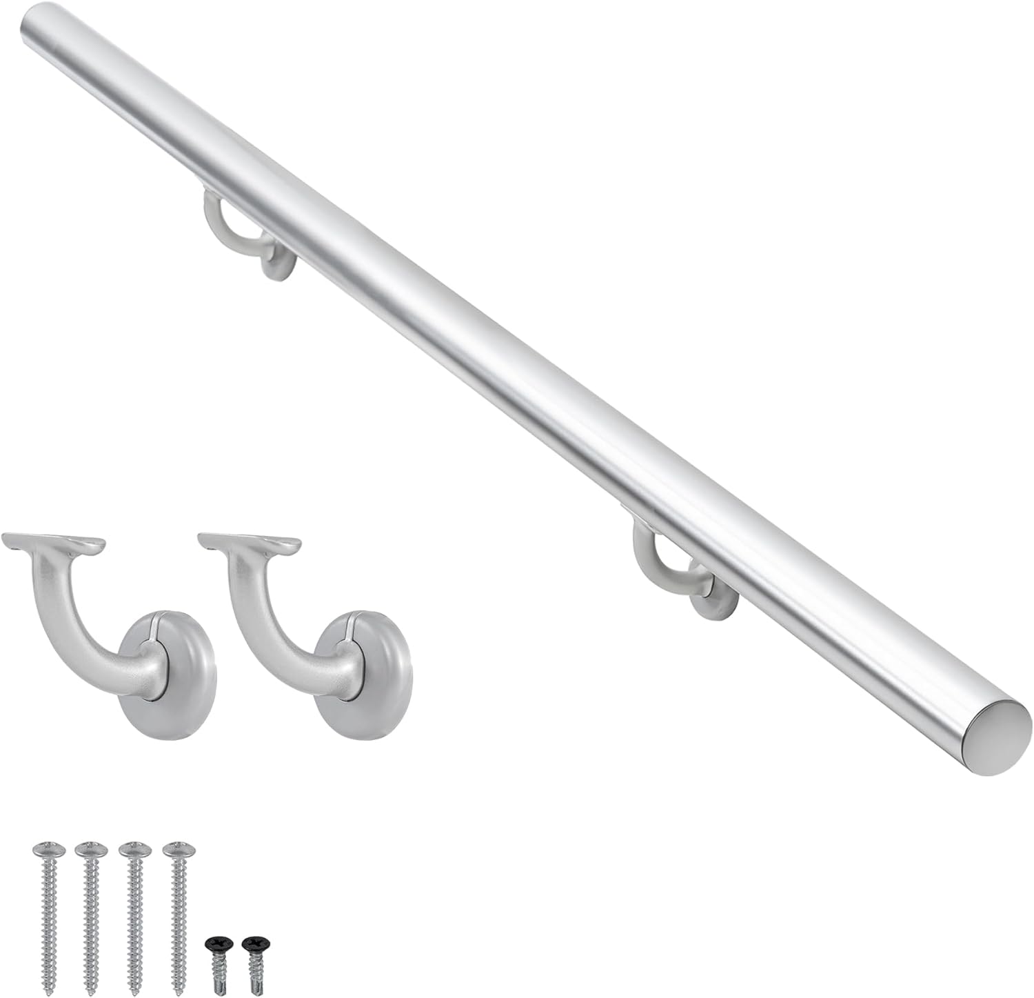 2FT Modern Aluminum Handrail Set for Indoor and Outdoor Use