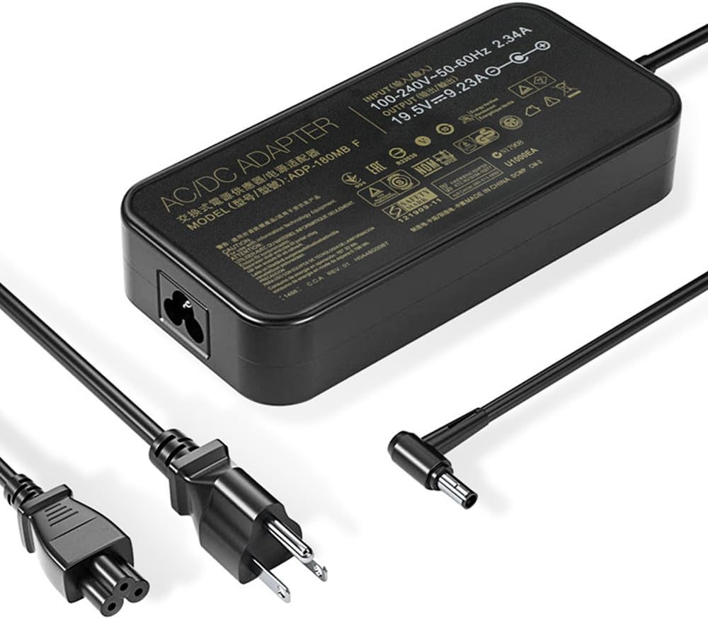 19.5V 9.23A 180W AC Adapter Charger for Asus Gaming Laptops
