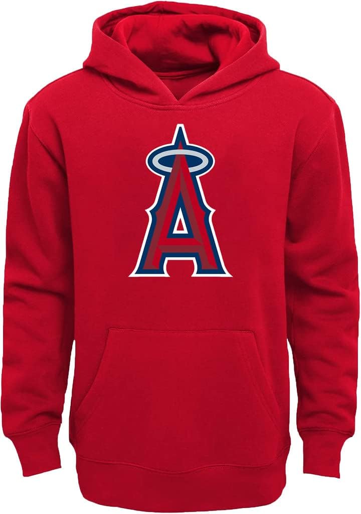 Los Angeles Angels Kids Youth Fleece Pullover Hoodie for Comfort