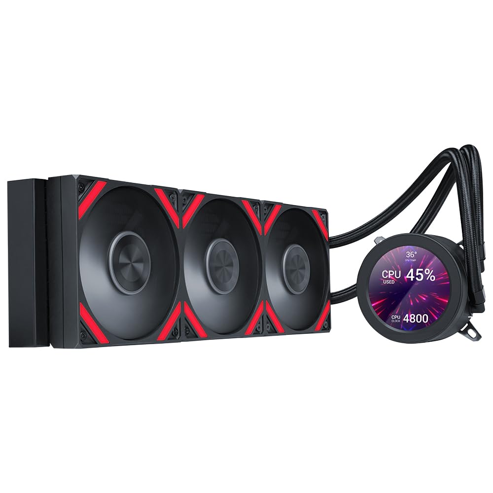 SAMA Q70 360mm AIO Liquid CPU Cooler with LCD Display