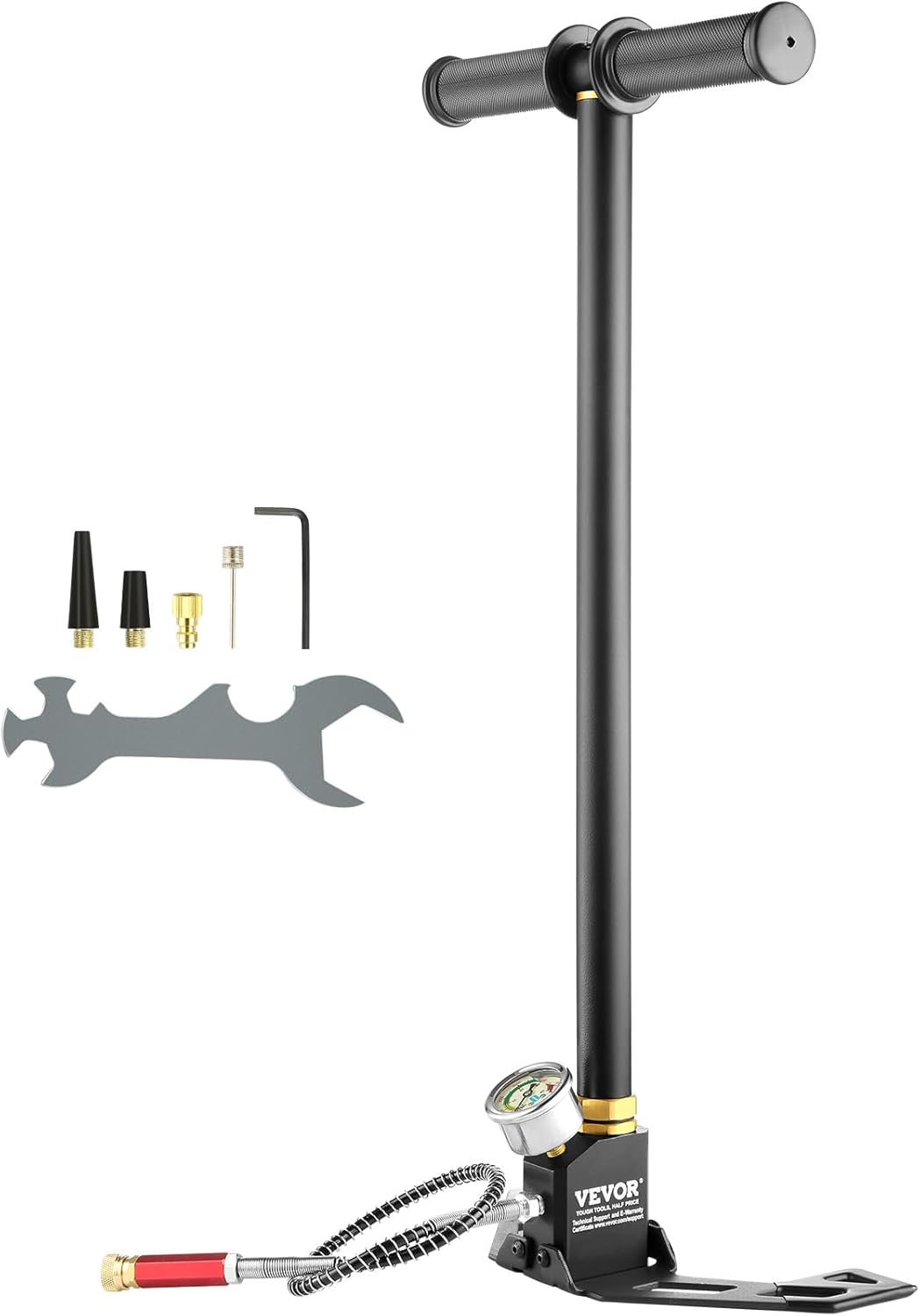 VEVOR 3 Stage PCP Hand Pump - 4500 PSI High Pressure for PCP Air Rifles