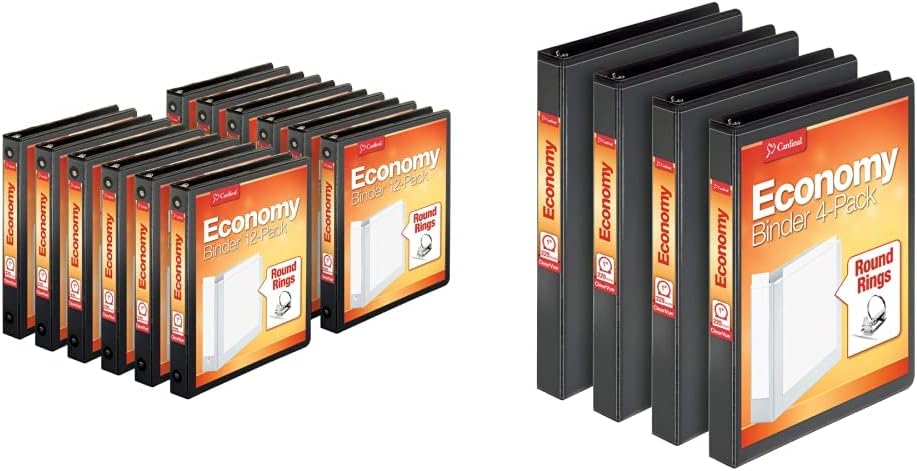 Cardinal Economy 3-Ring Binders Bundle for Home or Office Use