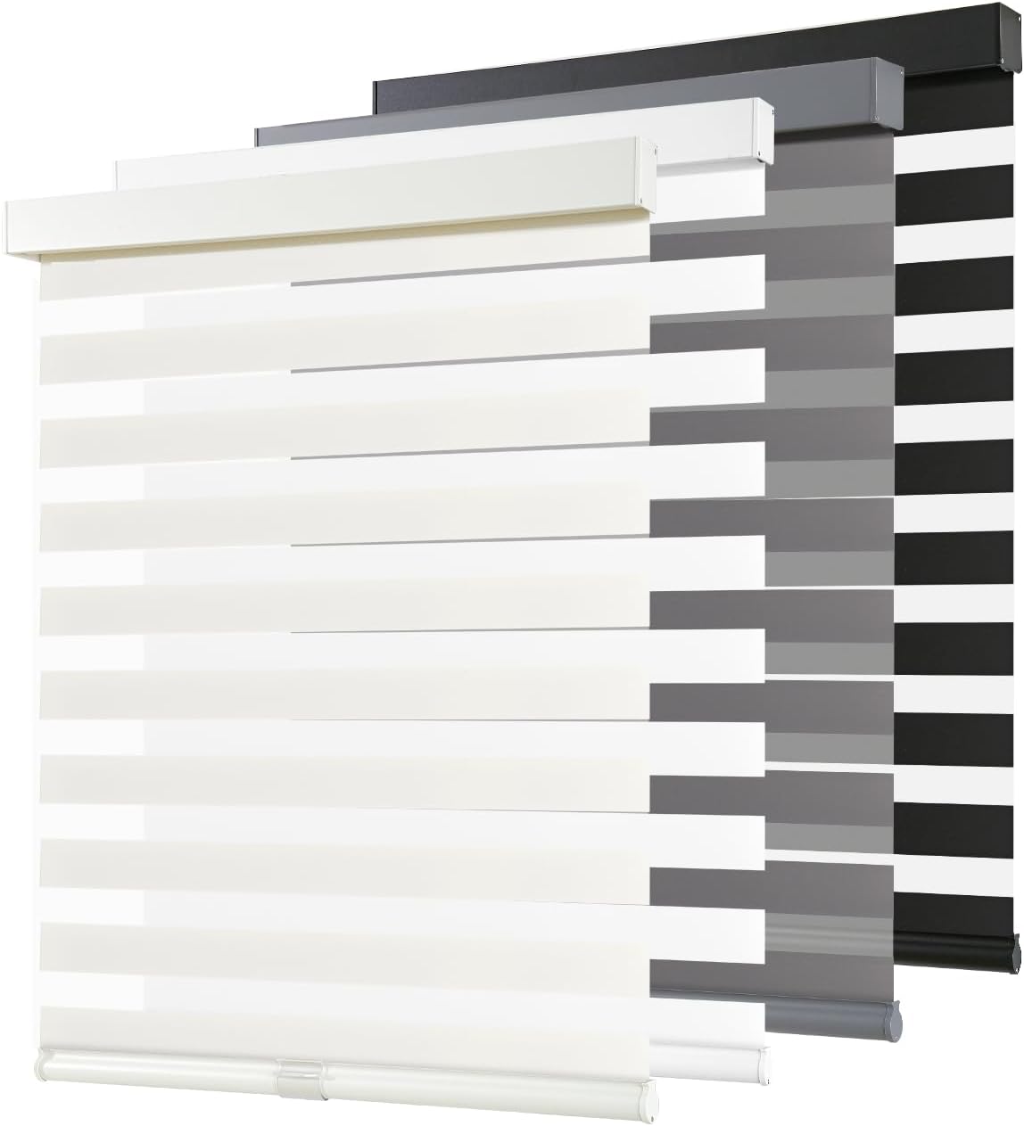 AOSKY Cordless Zebra Blinds for Windows - Stylish Light Control
