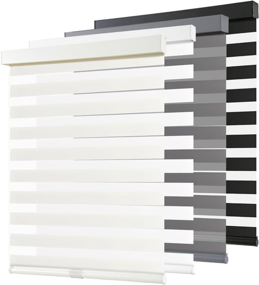 AOSKY Cordless Zebra Blinds for Windows - Stylish Light Control
