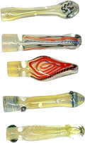 3.5 Inch Glass Chillum Set of 5 - Elegant and Stain Reducing