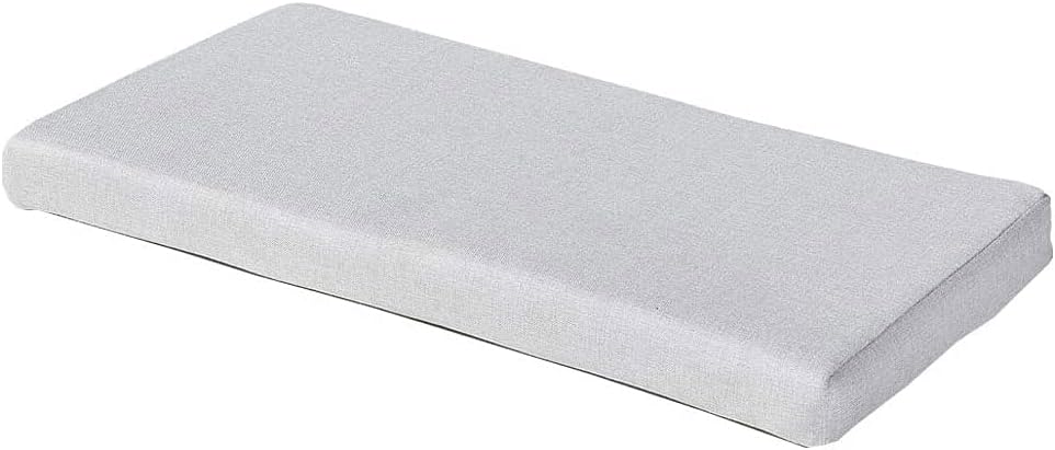 Bench Seat Memory Foam Chair Pads with Non-Slip Rubber Back