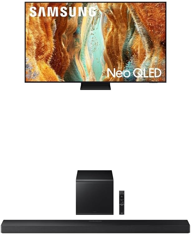Samsung 65-Inch Neo QLED 4K Smart TV with Soundbar for Immersive Audio