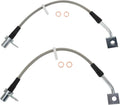TRQ Front Performance Brake Hose Set Compatible with Ram 1500