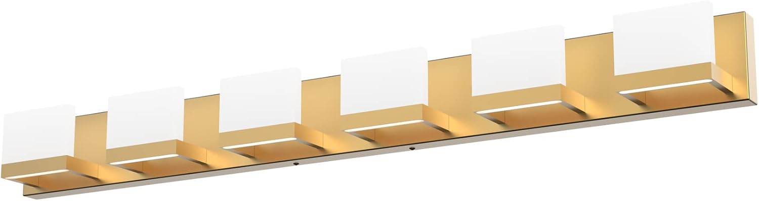 Tipace Gold Vanity Lights for Bathroom Modern LED 6 Lights