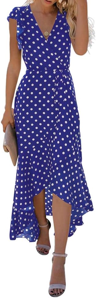 GRECERELLE Women's Spring Summer Floral Print Maxi Dress