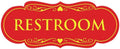 All Quality Designer Restroom Wall or Door Sign - Durable and Easy