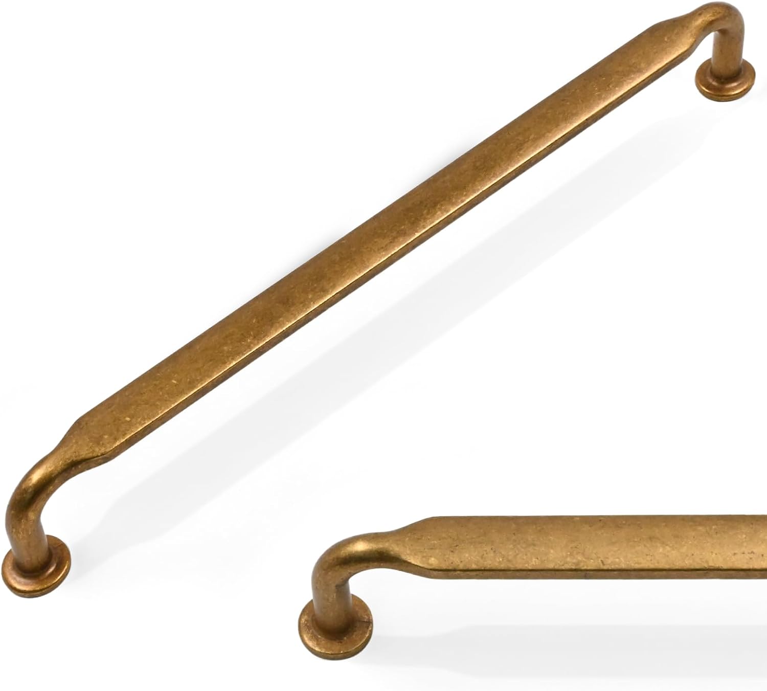 Antique Brass Cabinet Pulls 7.5 Inch Vintage Retro Hardware