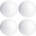 5 Inch Foam Balls for Crafts - 8 Pack Solid White Polystyrene Spheres