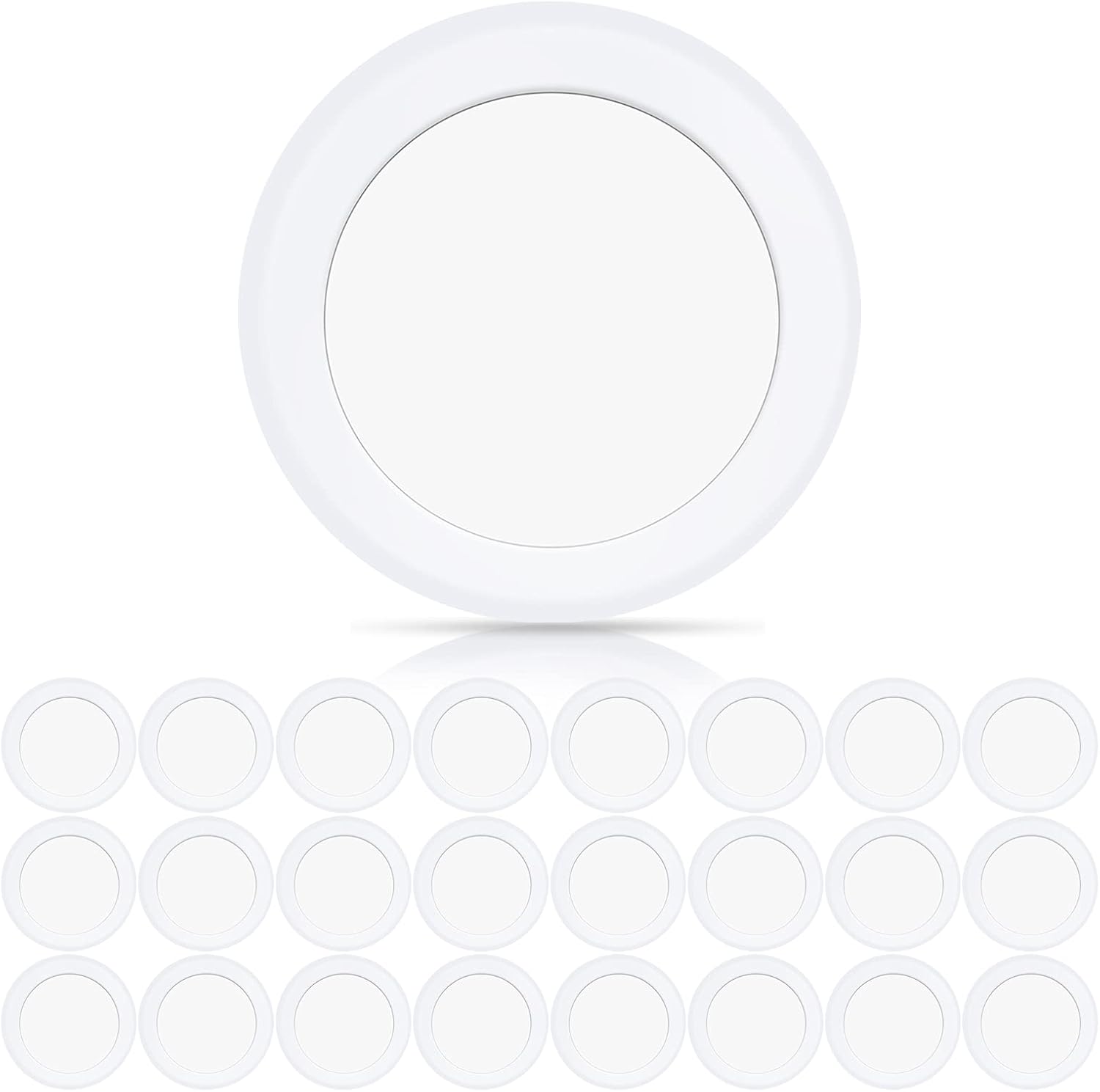 ECOELER 24 Pack 5/6in LED Disk Light for Dimmable Ceiling Use