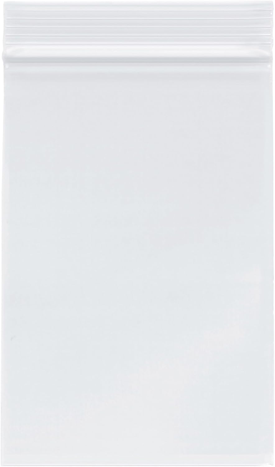 4in x 6in Heavy Duty Zipper Reclosable Plastic Bags - 2000 Pack