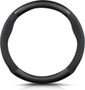 Ergocar Round Shape Carbon Fiber Steering Wheel Cover for Comfort