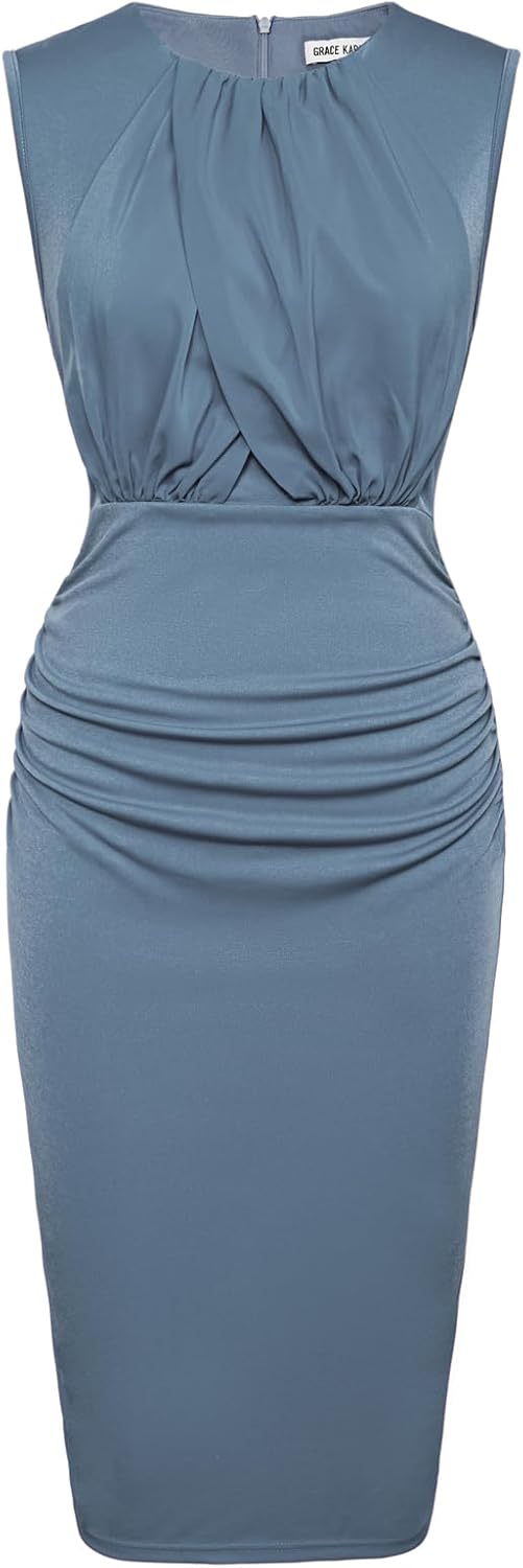 Flatter Your Figure: GRACE KARIN Ruched Bodycon Dress