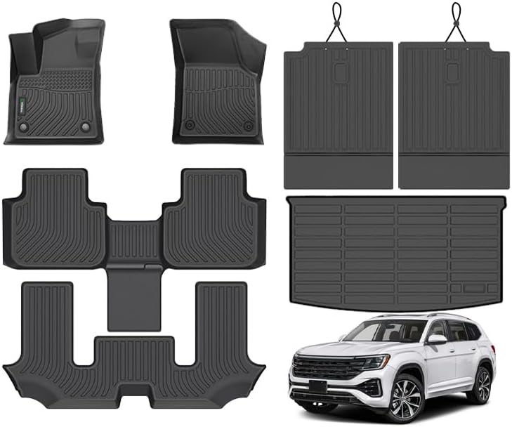 Custom Fit ANBINGO Floor Mats & SeatBack Cargo Liner for Atlas