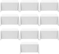 White Table Cloth 10 Pack 90 x 156in Rectangle - Stain & Wrinkle
