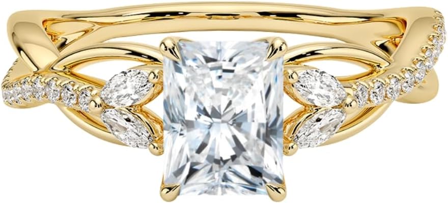 1-3 CT Moissanite Engagement Ring for Timeless Elegance