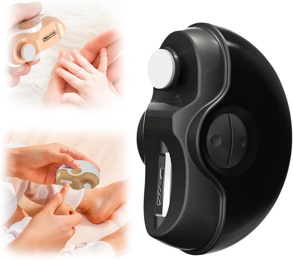 2 in 1 Electric Polishing Nail Clippers for Easy Grooming