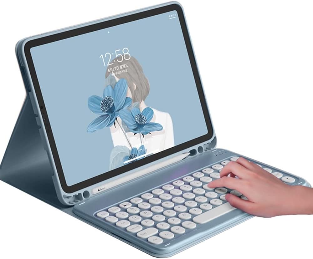 HENGHUI Keyboard Case for iPad mini 7 with Detachable BT Keyboard