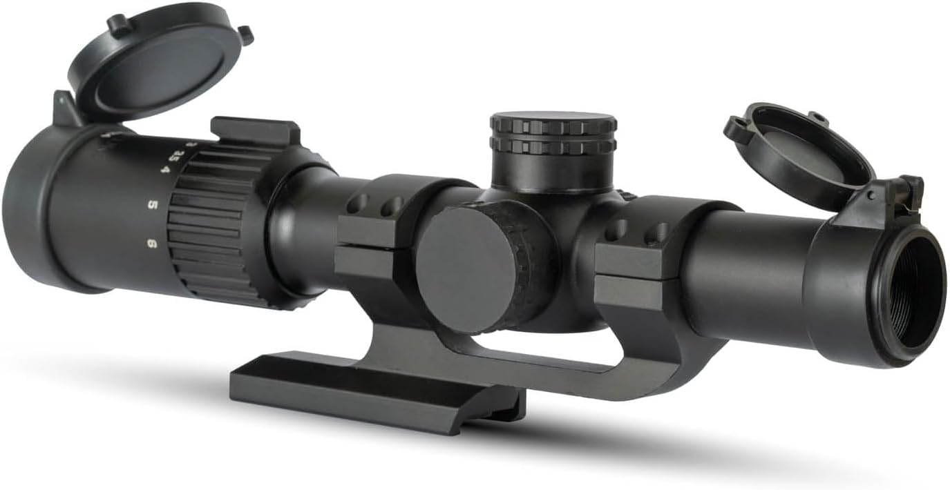 Monstrum Banshee 1-6x24 LPVO Rifle Scope with Offset Mount