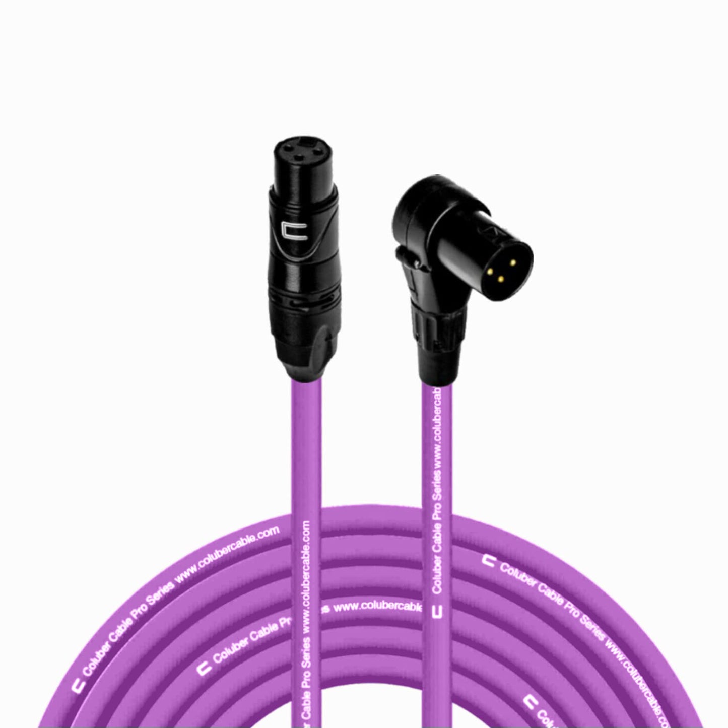 Balanced XLR Cable Female to Right Angle XLR Male - 75 Feet