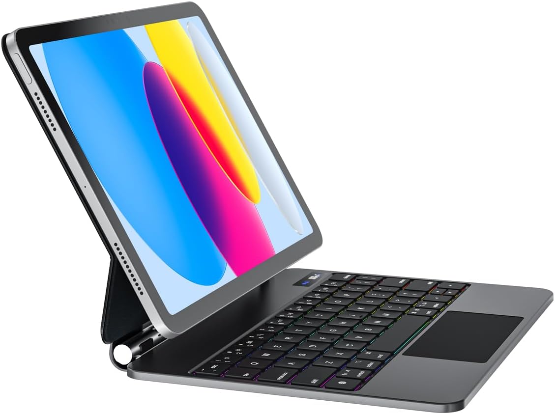 Magic Keyboard Case for iPad 10th Gen with Trackpad & Backlight