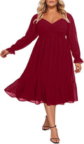 Plus Size Dresses with Sweetheart Neckline for Curvy Women