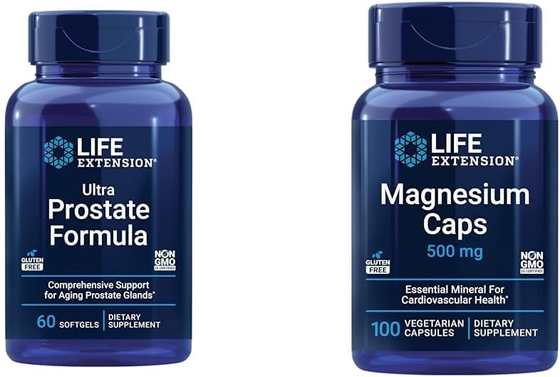 Ultra Prostate Formula & Magnesium Caps for Men's Health