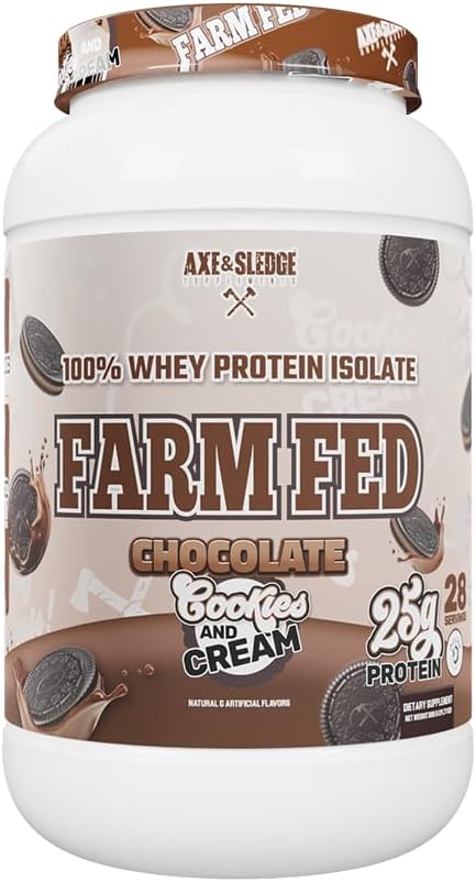 Axe & Sledge Farm Fed Whey Protein Isolate 25G Protein