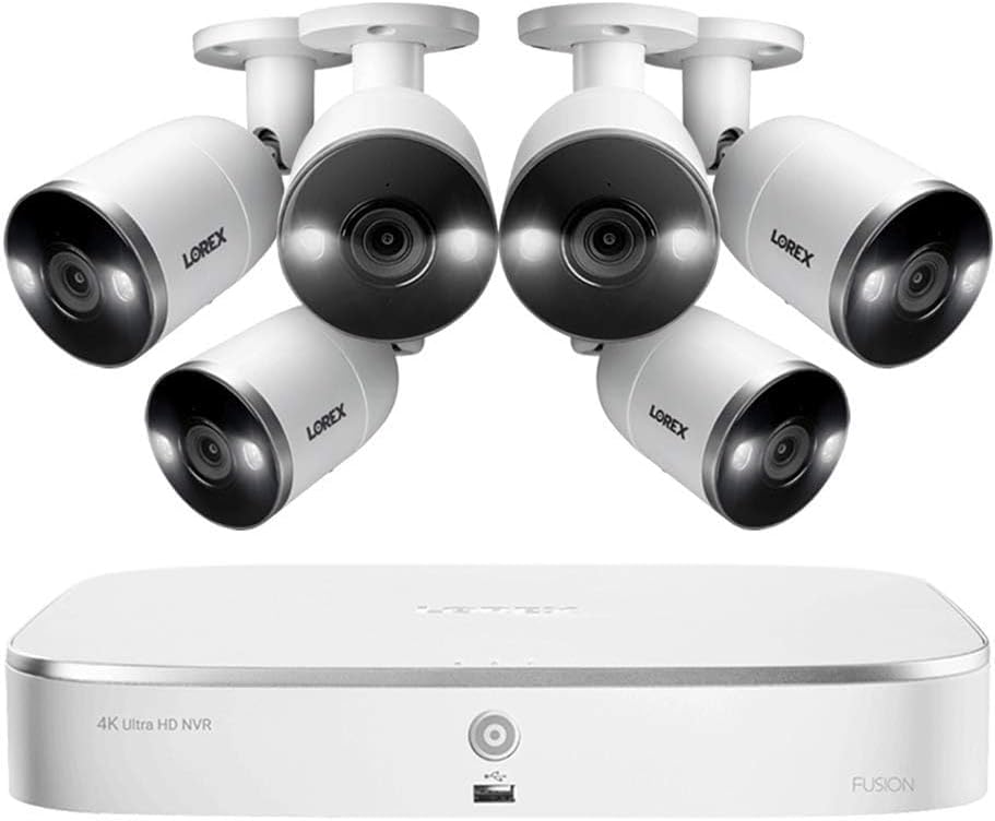 4K Ultra HD IP 8-Channel NVR System with Smart Deterrence Cameras