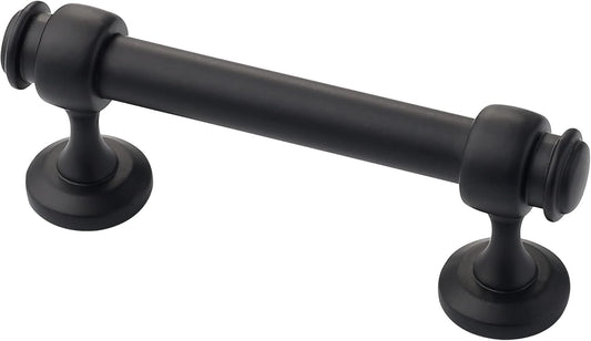 10 Pack Matt Black Cabinet Pulls for Elegant Kitchen Hardware