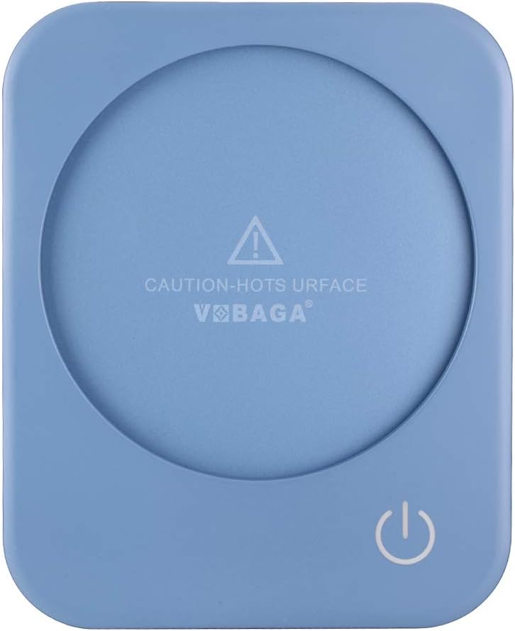 VOBAGA Coffee Mug Warmer: 3 Temp Settings, 4H Auto Shut-Off