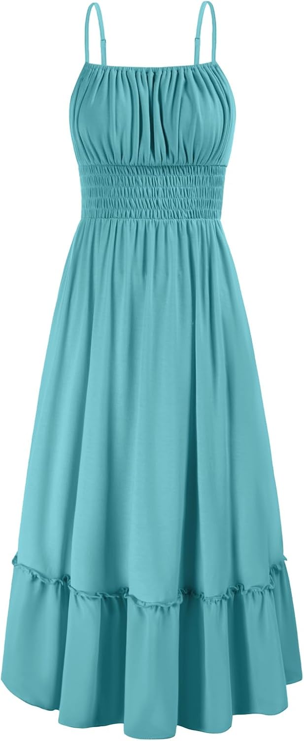 GRACE KARIN Womens Summer Dress Casual Sleeveless Maxi with Pockets