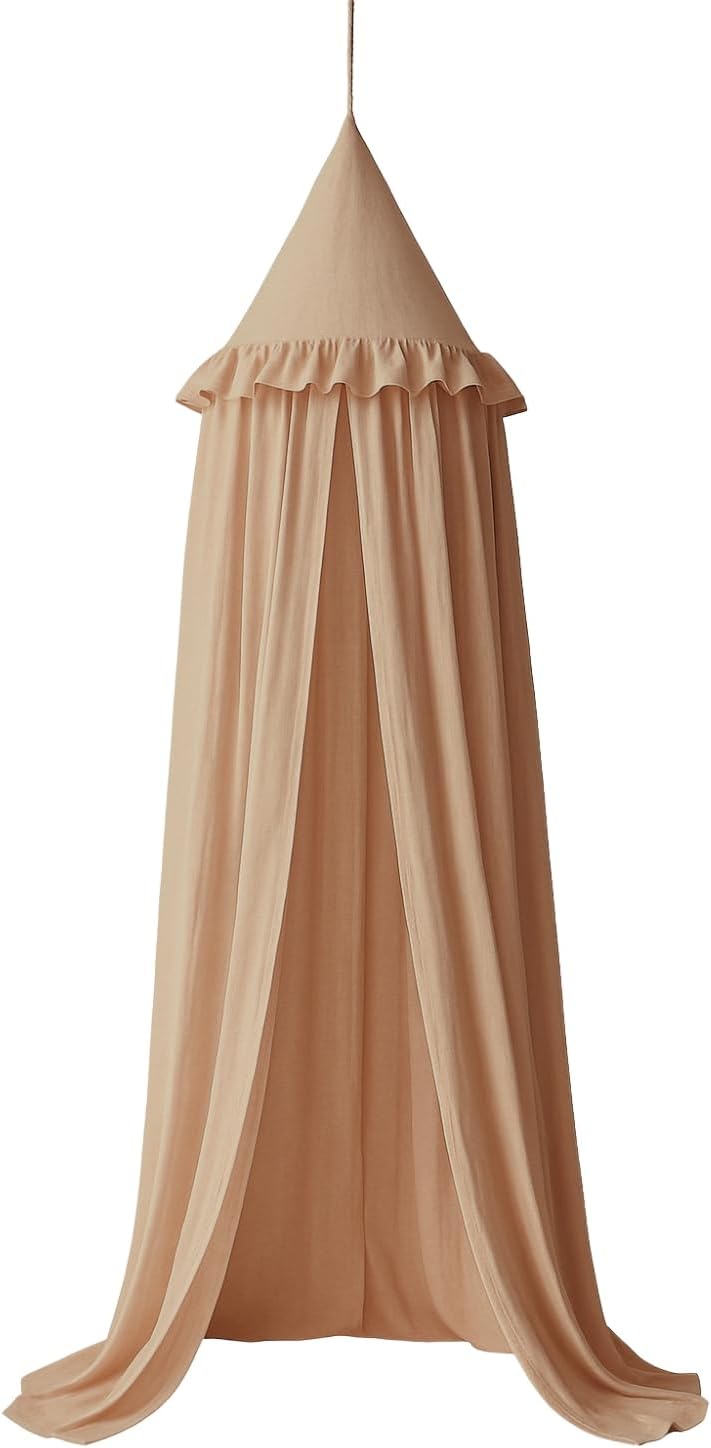 Wonder Space Kids Bed Canopy with Ruffles for Cozy Rooms
