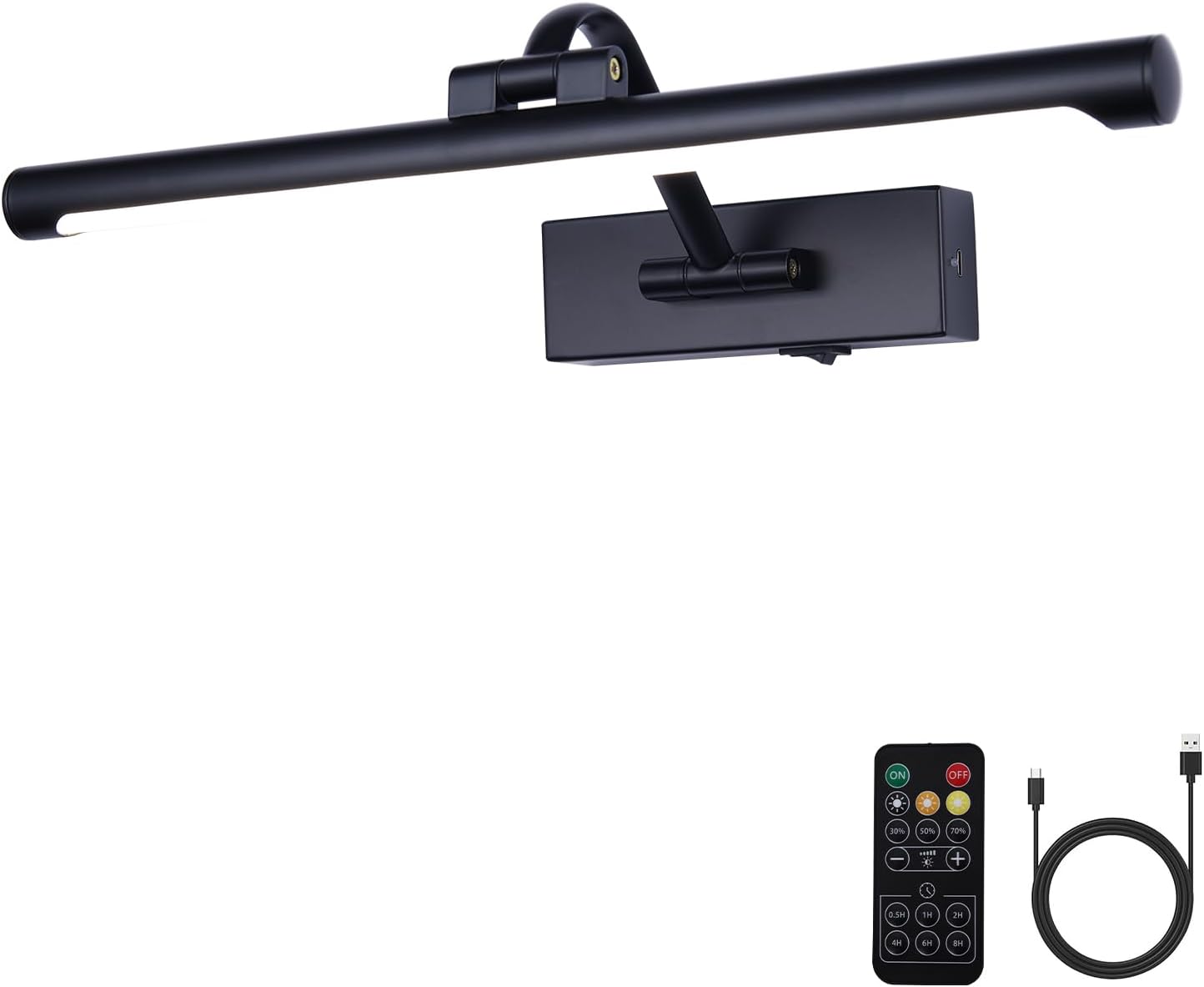 Black Picture Lights Battery Operated for Art Display and More