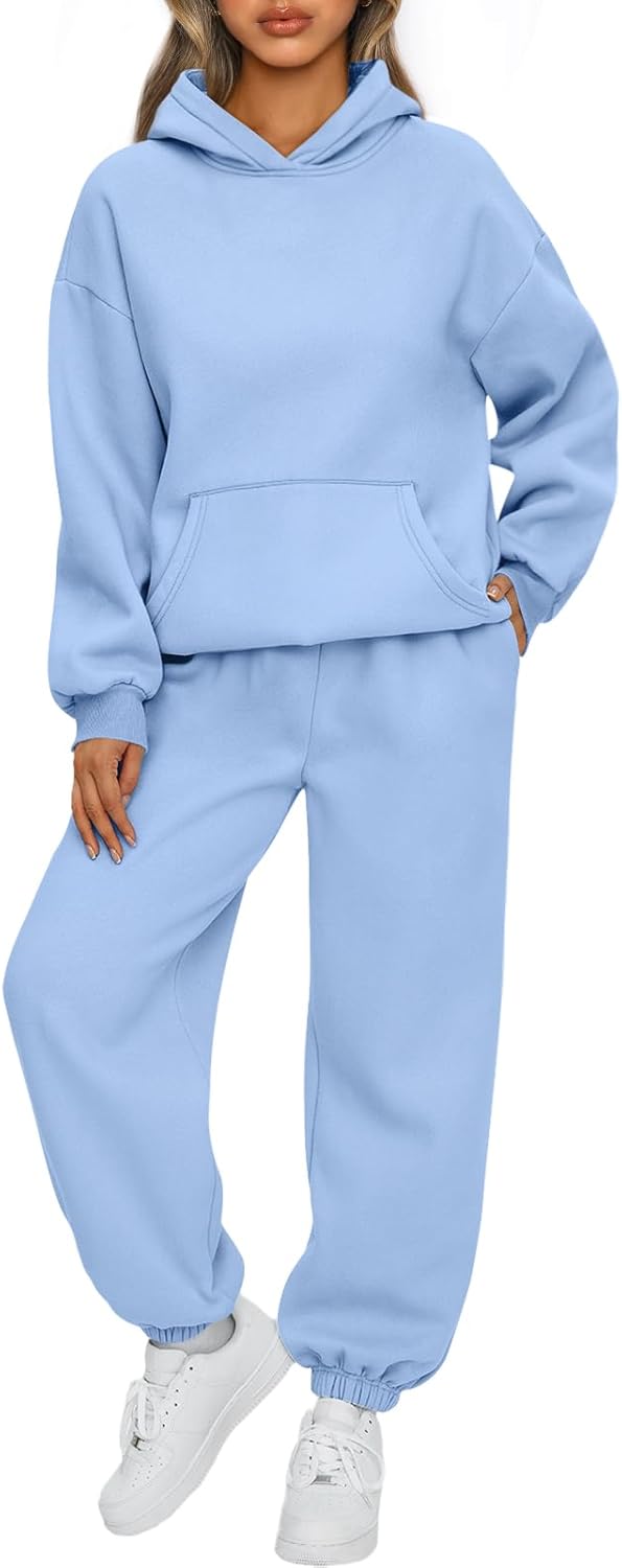AUTOMET Womens 2 Piece Outfits Lounge Hoodie Sweatsuit Sets