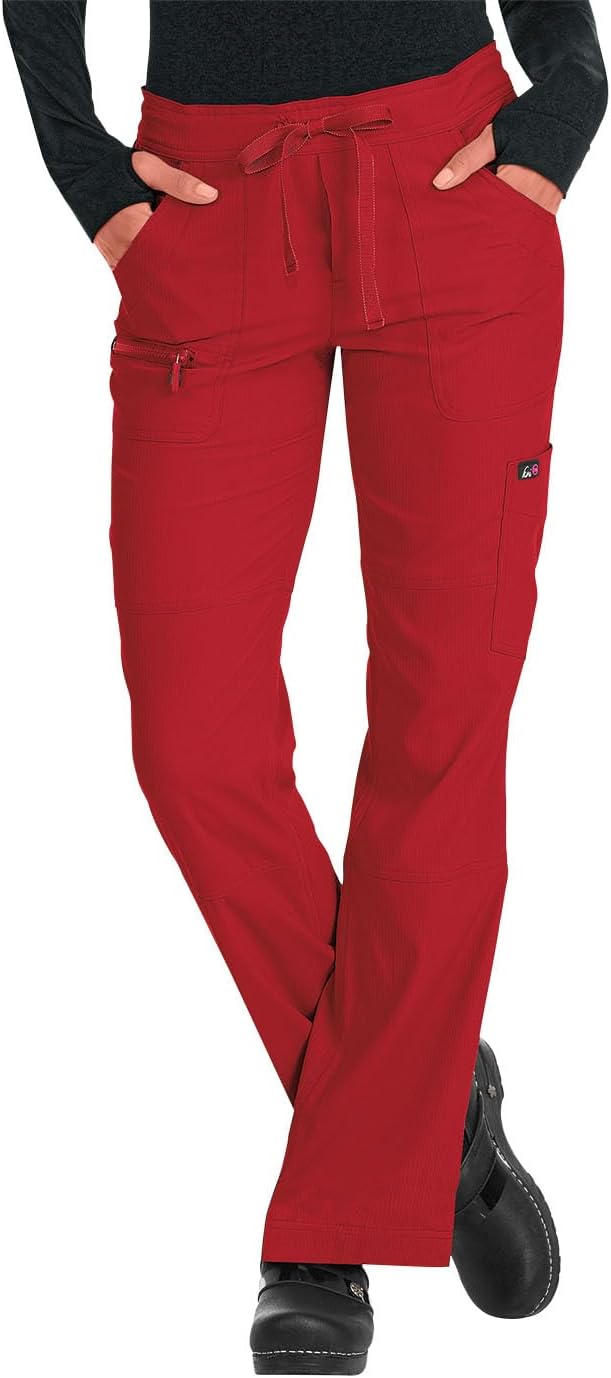KOI Lite Chessa Womens 6-Pocket Scrub Pant for Comfort