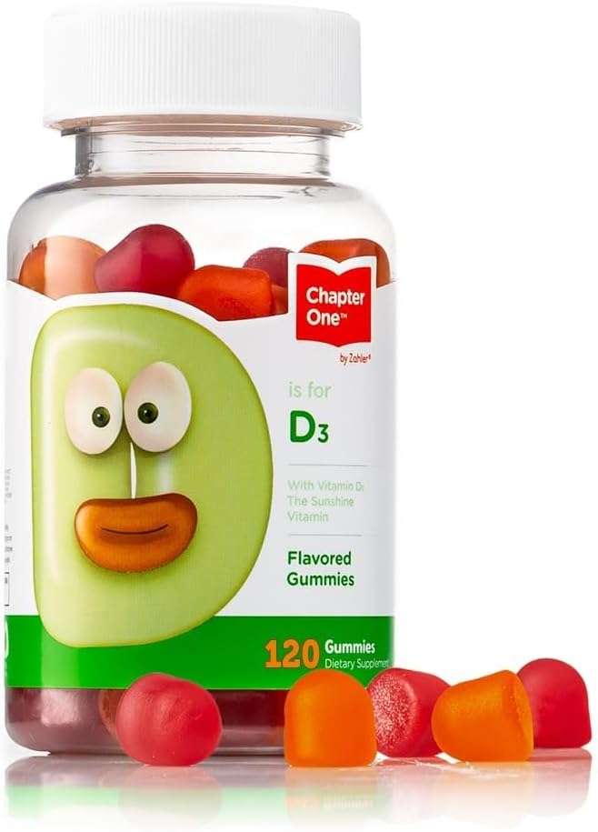 Zahler Chapter One Vitamin D3 Gummies for Kids and Adults