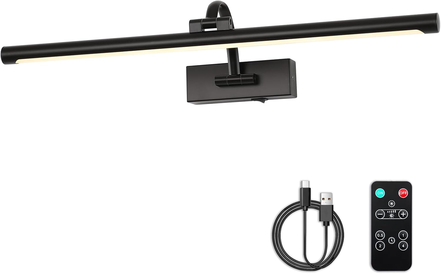 Dimmable Black Picture Lights with Remote for Art Lighting