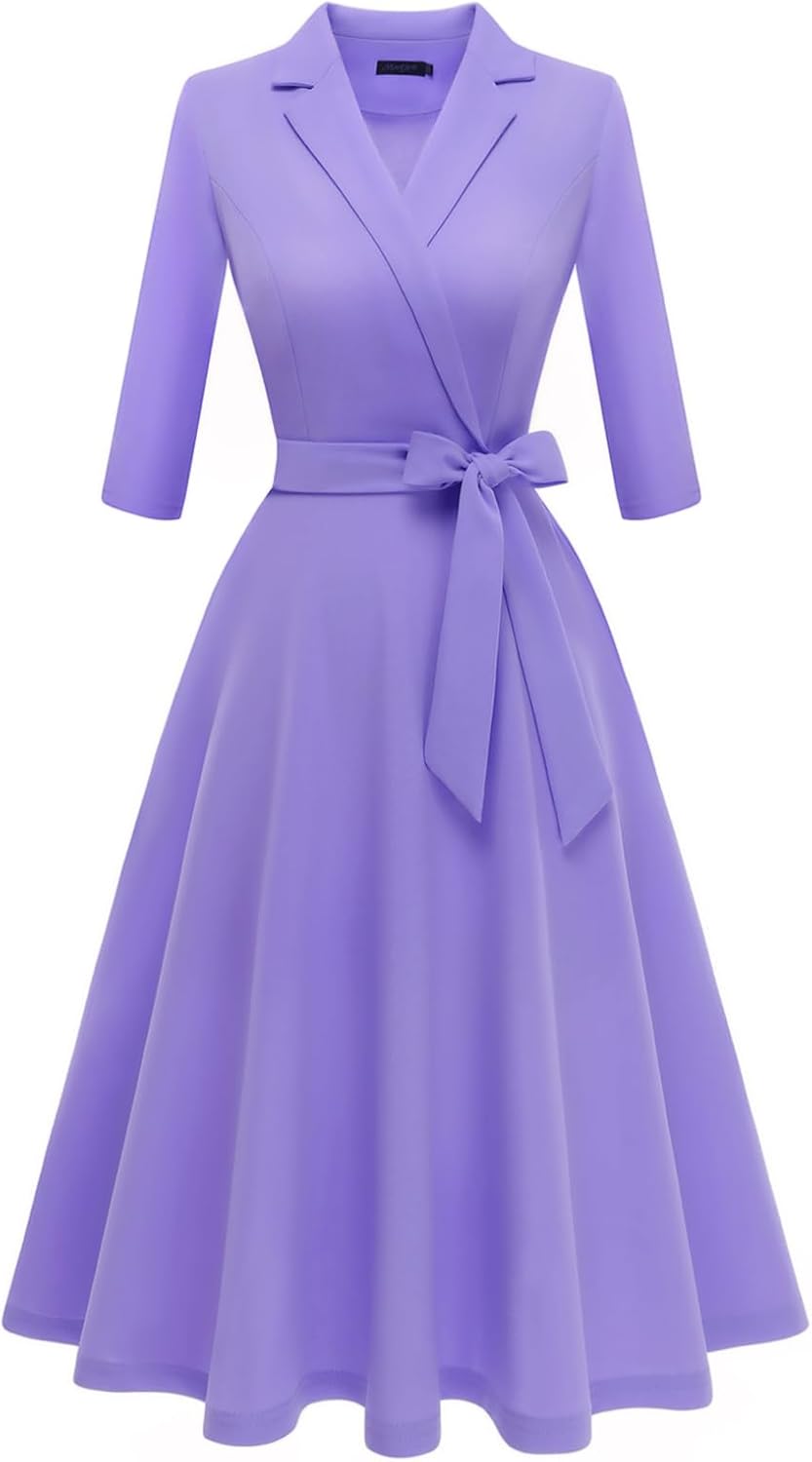 Meetjen Women's V-Neck Formal Dresses for Wedding Guests