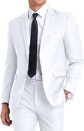 Fxzpiodi Mens Suit Slim Fit 2 Piece Suits - Classic Two Button