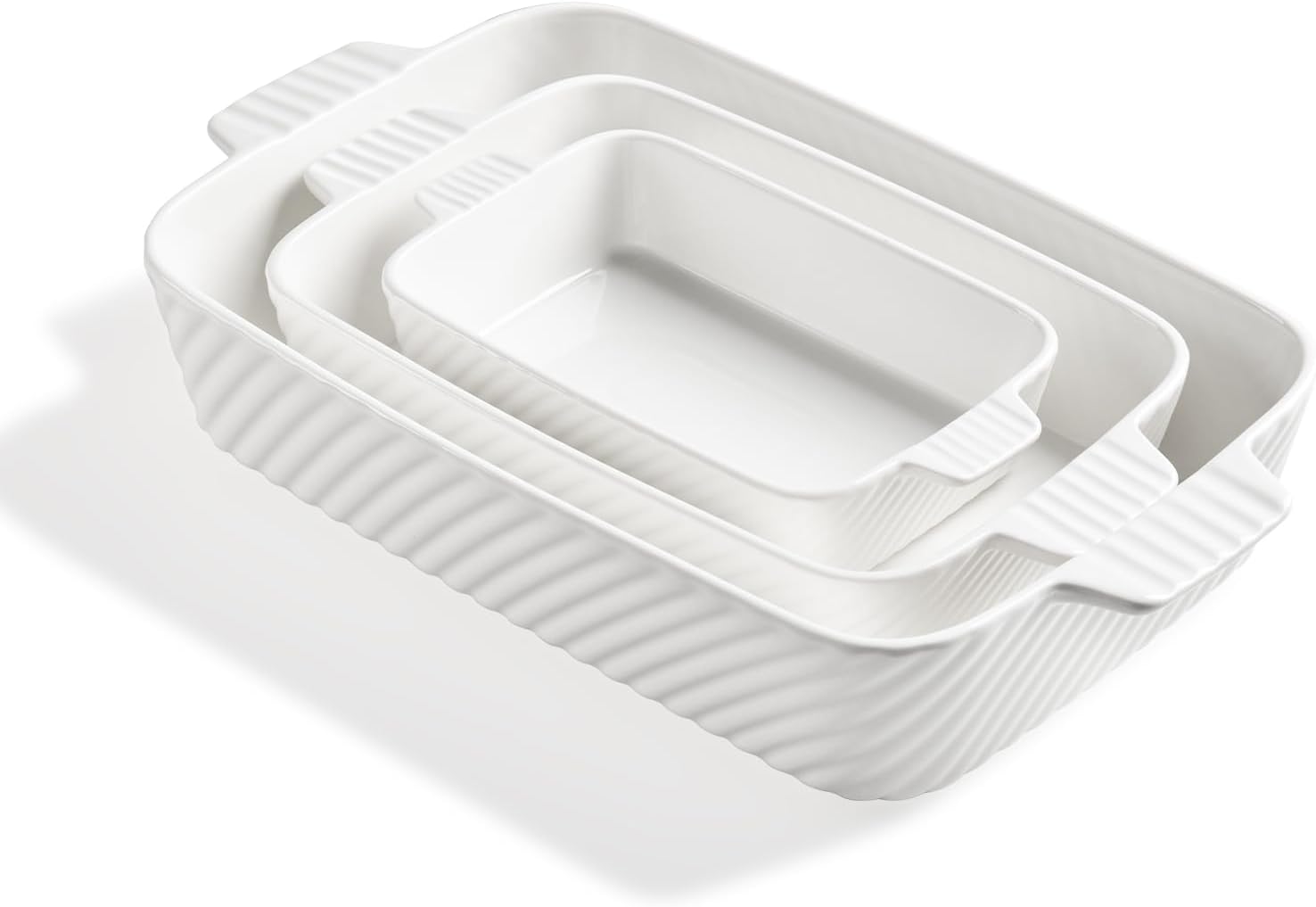 Sweejar Ceramic Baking Dish Set for Perfect Brownies and Lasagna