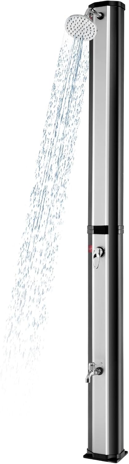 Goplus Solar Heated Outdoor Shower - Ultimate Poolside Relaxation