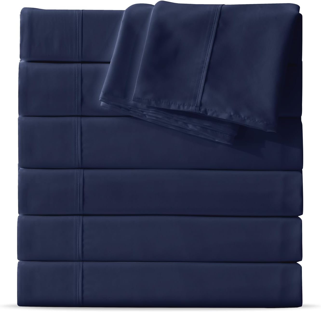 Maple&Stone Twin Flat Sheet 6 Pack for Comfort and Style